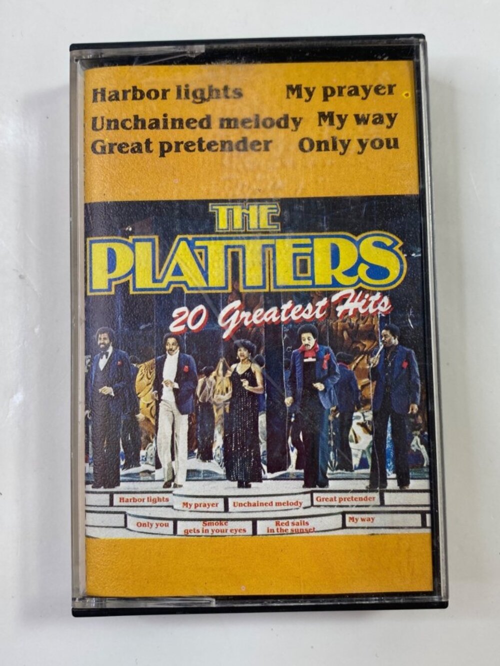The Platters 20 Greatest Hits Audio Cassette Tape 1980s Black Tulip 48016